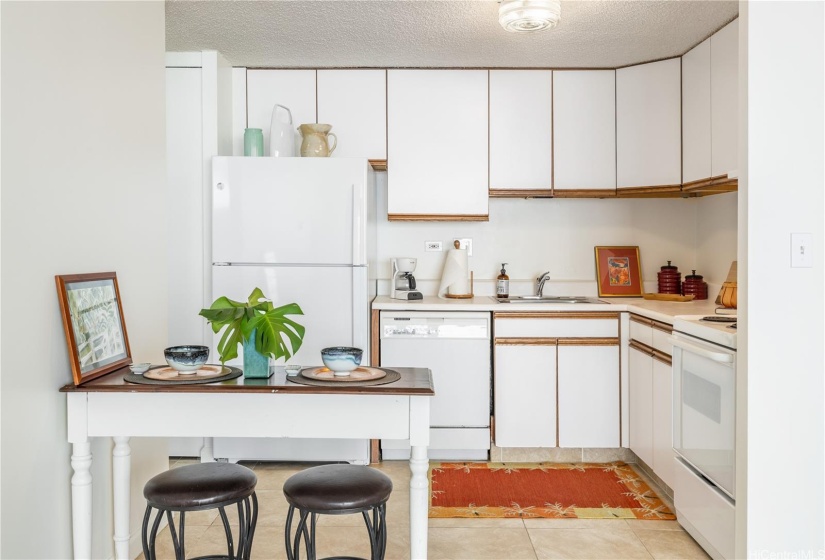 A view into the kitchen