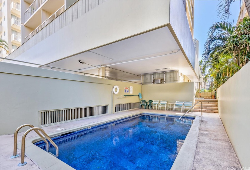 Easy pool for exercise--ground level