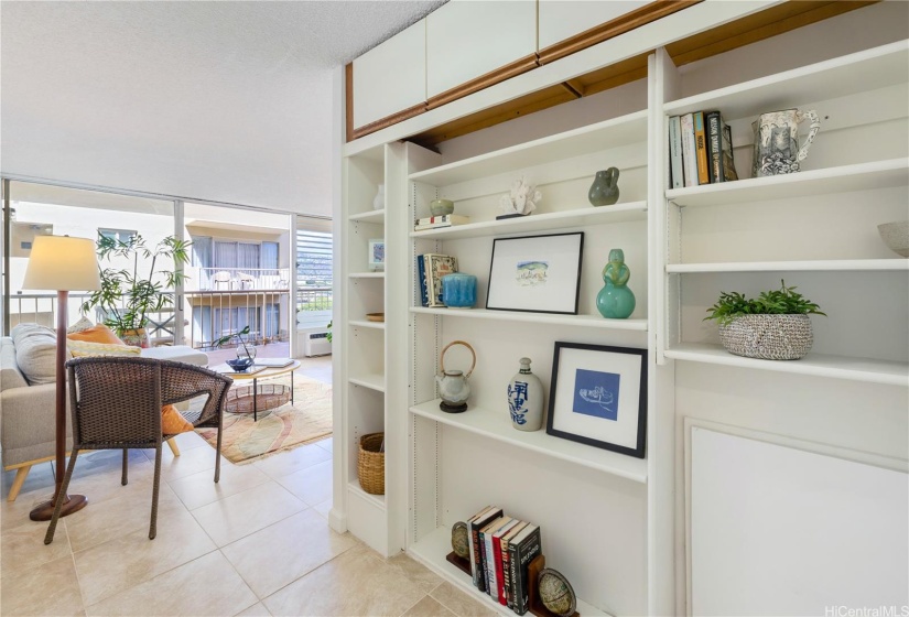 Entering the one bedroom living area