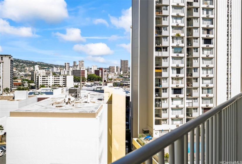 Lanai views of the cityscape