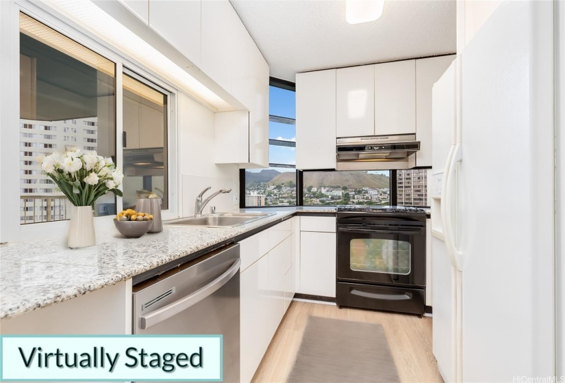 Kitchen - virtually staged