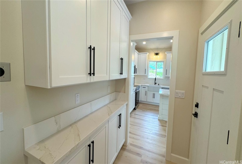 Laundry Area; Back door to Carport/Lanai