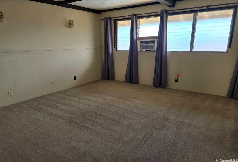 Upstairs Master Bedroom with window AC