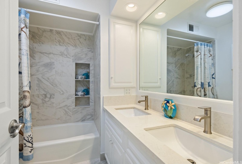 Primary Bathroom with double sinks