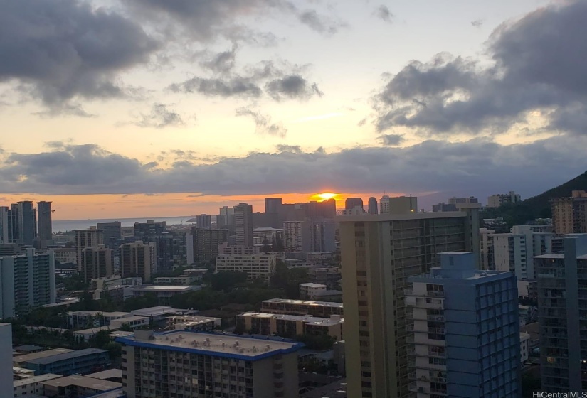 Sunset View from the Lanai