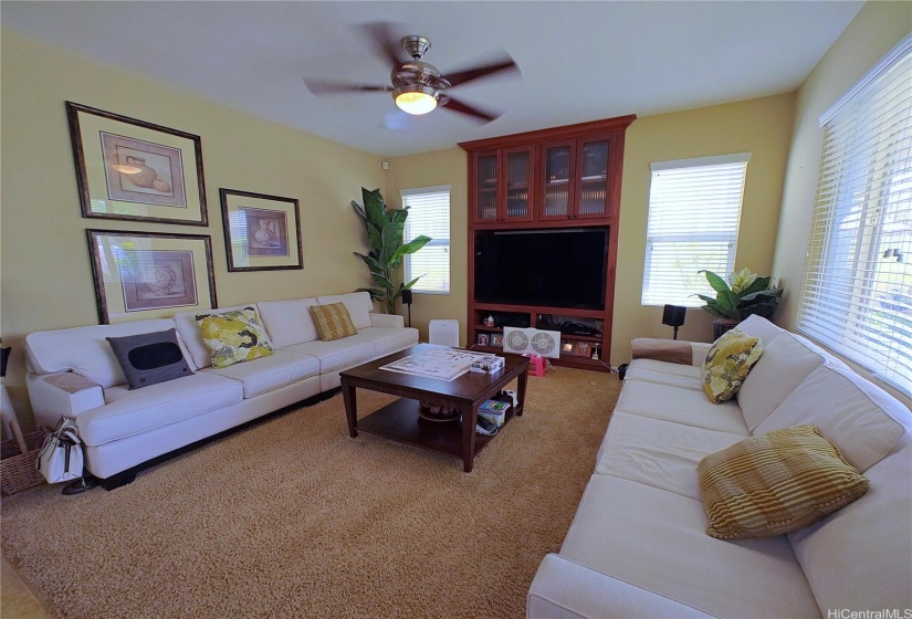 Spacious living room area.