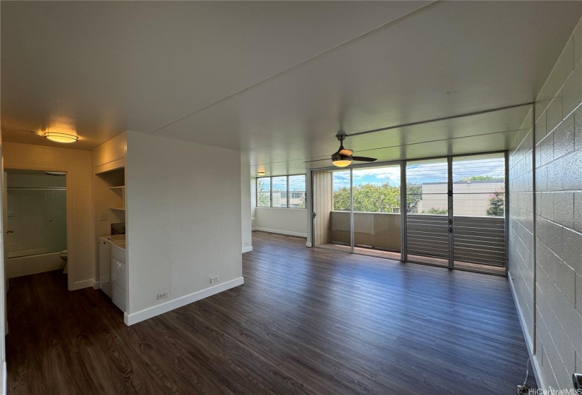 View of apartment from entryway