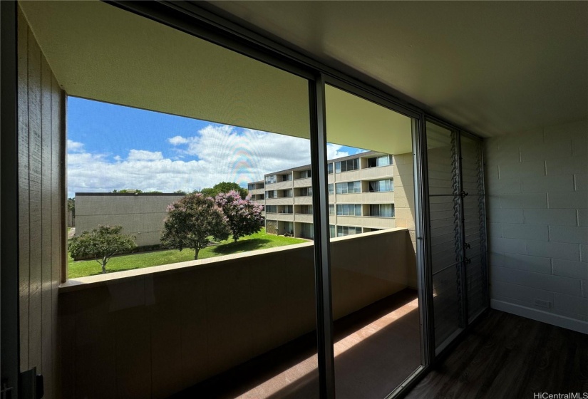 Beautiful courtyard views from apartment