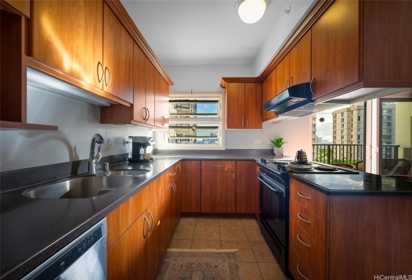 newer stainless steel dishwasher can be seen here