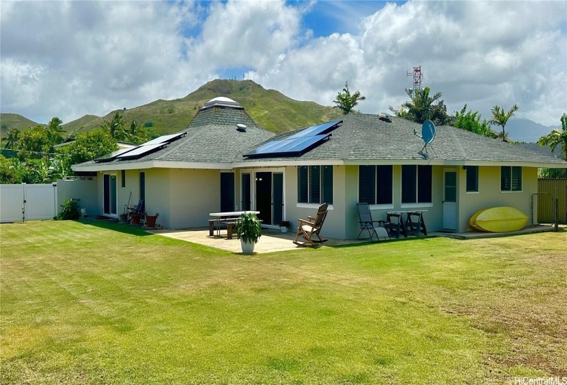 Park-like yard has room for pool & grassy areas