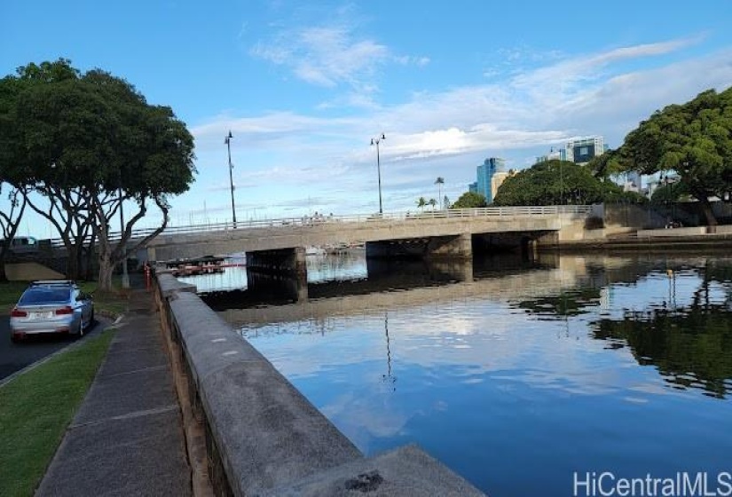 Canal Front of Building