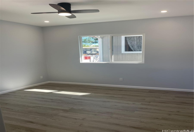 Typical bedroom.  All 3 bedrooms are about 150 sq ft