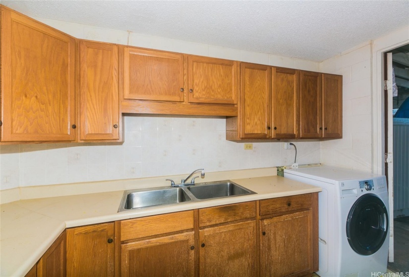 Kitchen with newer cabinets