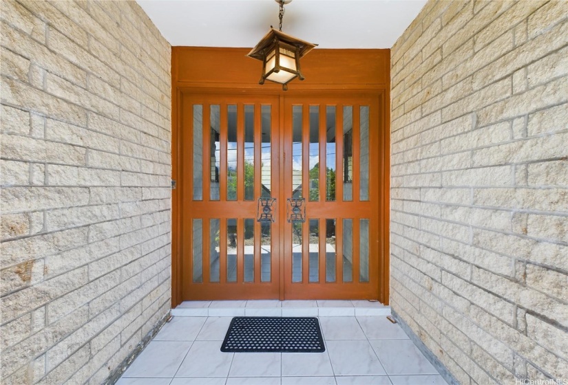 Front entrance of home