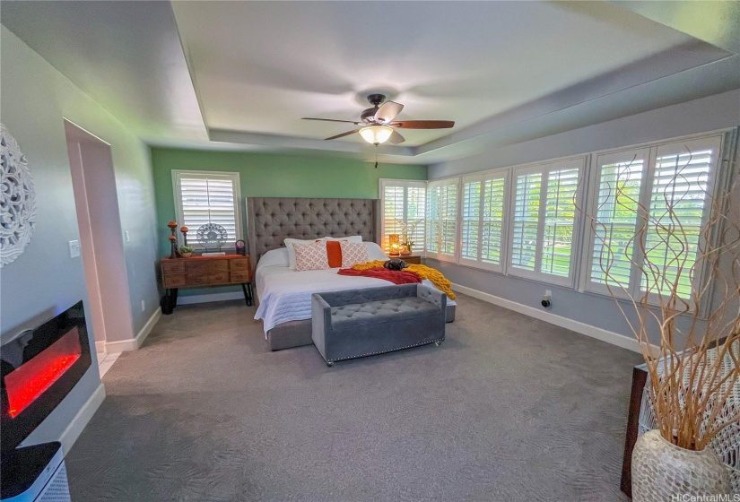 Primary Bedroom Overlooking the Hoakalei Golf Course