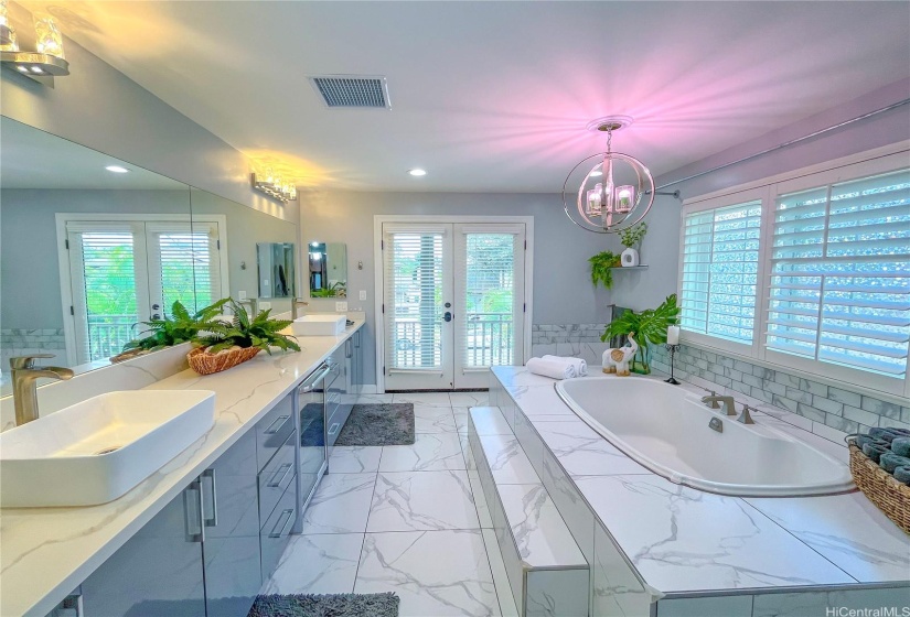 Primary Bathroom with Upper Front Deck Access