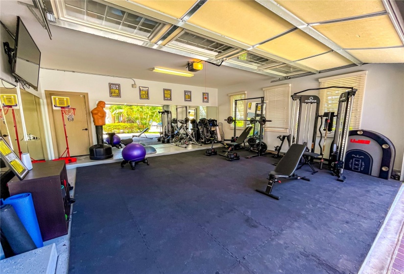 2 Car Garage - currently used as a gym (the second 1 car garage is adjacent to this one)