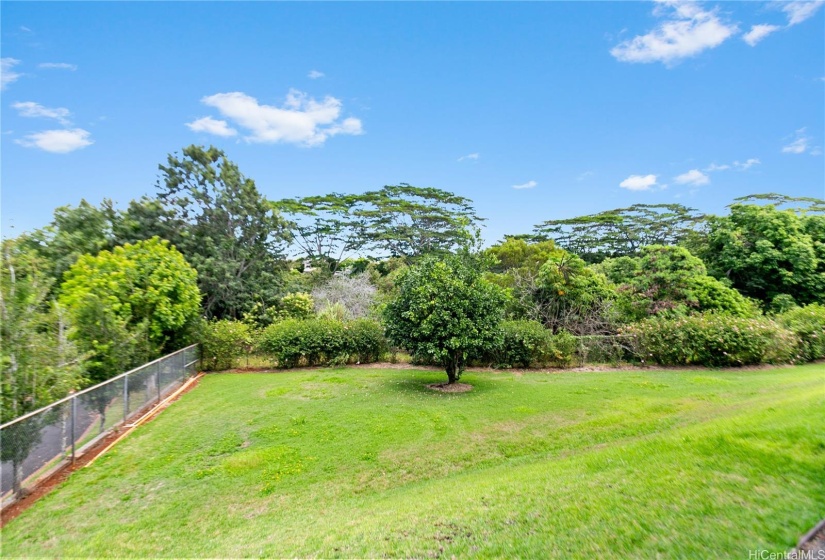 View from living room window and lanai