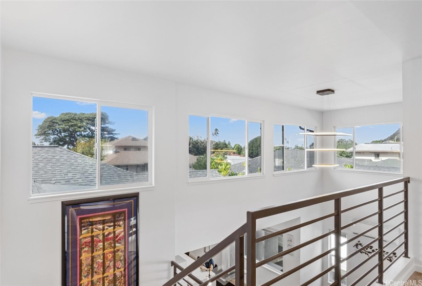 2nd floor contemporary landing with natural light.