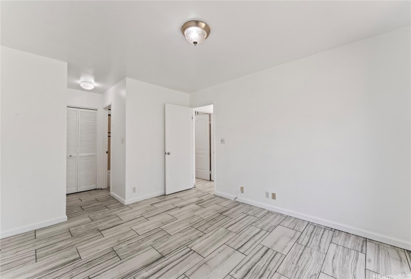 Primary bedroom, closet to the left.