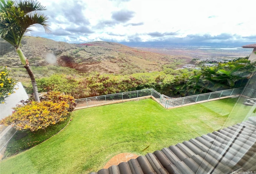 View of back yard from Primary Room.