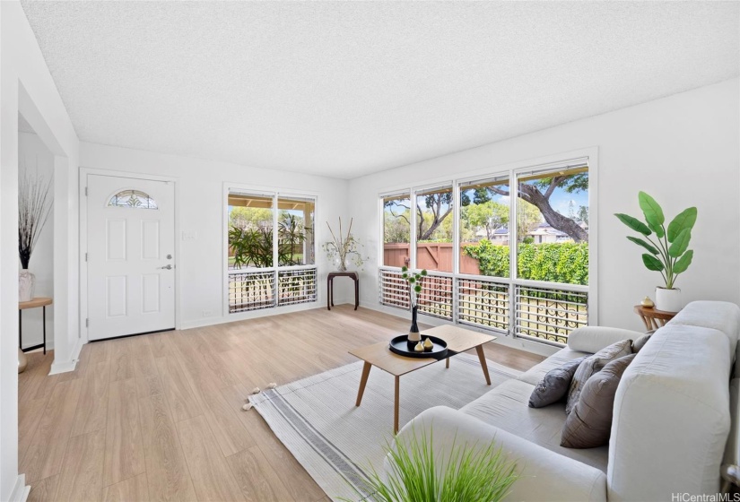 Living room towards front door.