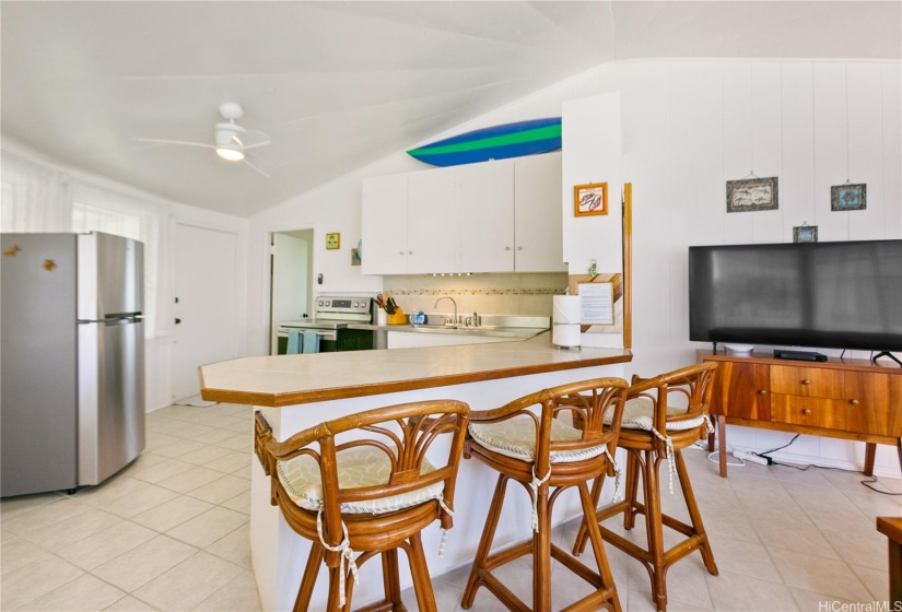 Cottage kitchen area Makaha Hawaii.