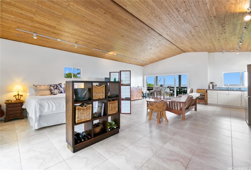 Studio living area Makaha Beach Hawaii.