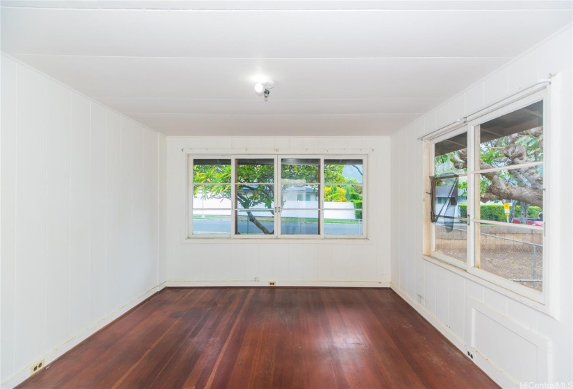 You can see the potential this bedroom has with the views and corner windows.