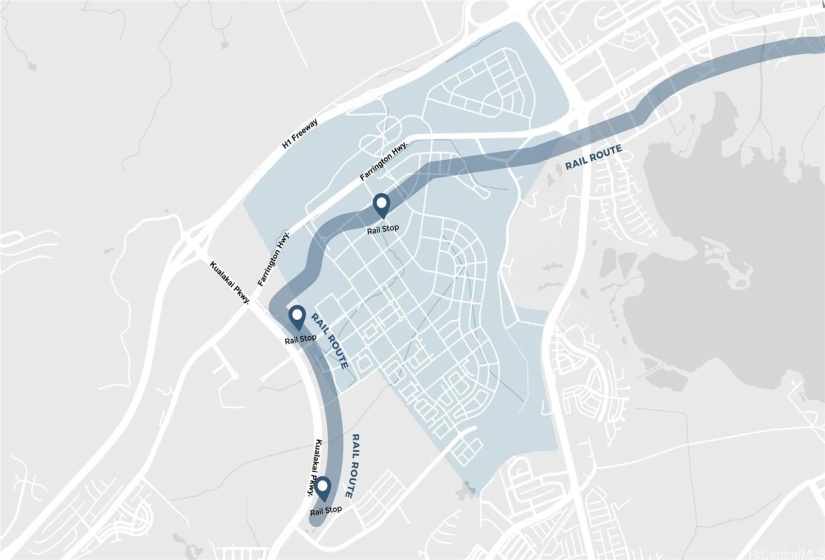 Hoopili Rail Stop Map