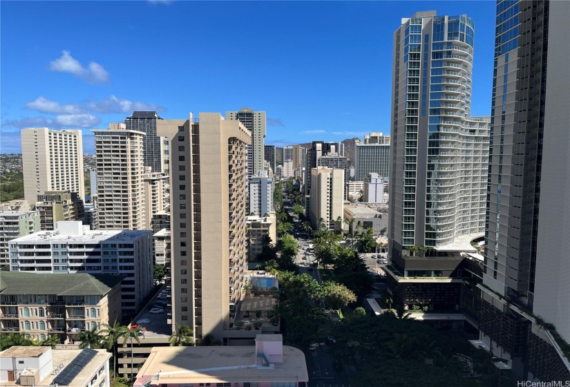 View from rooftop sundeck