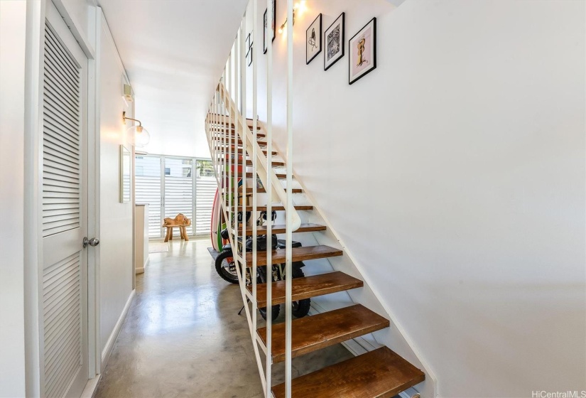 Laundry room on your left, 2 bedrooms 2 bathrooms upstairs