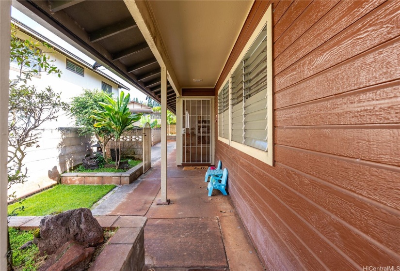 Entrance to the home