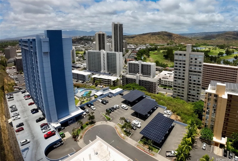 Bird-eye view of the building