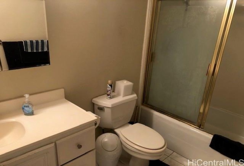 Full bath with new toilet