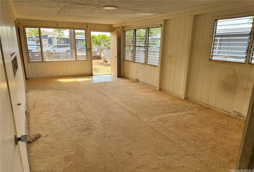 Looking towards the front door.