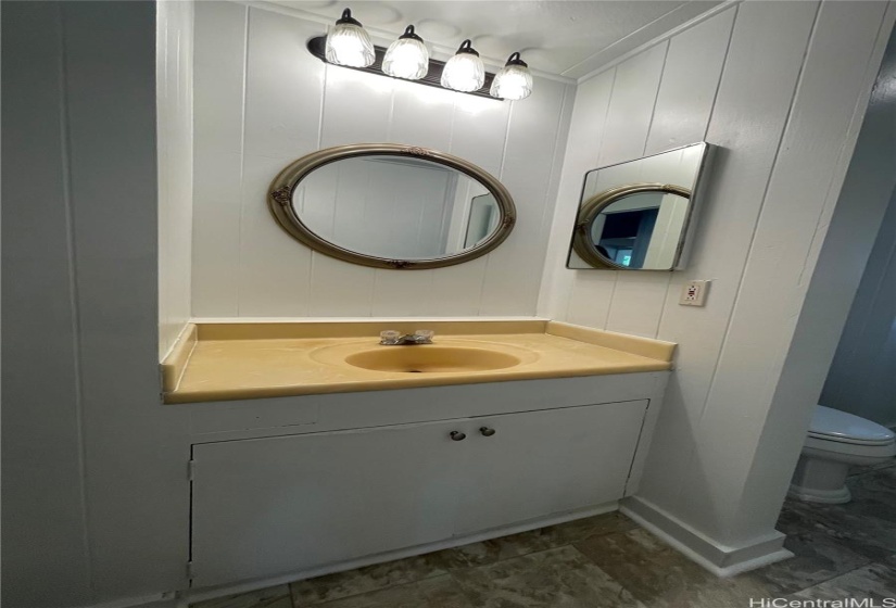 Bathroom vanity.