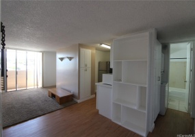 Living Room and Kitchen with view of the lanai