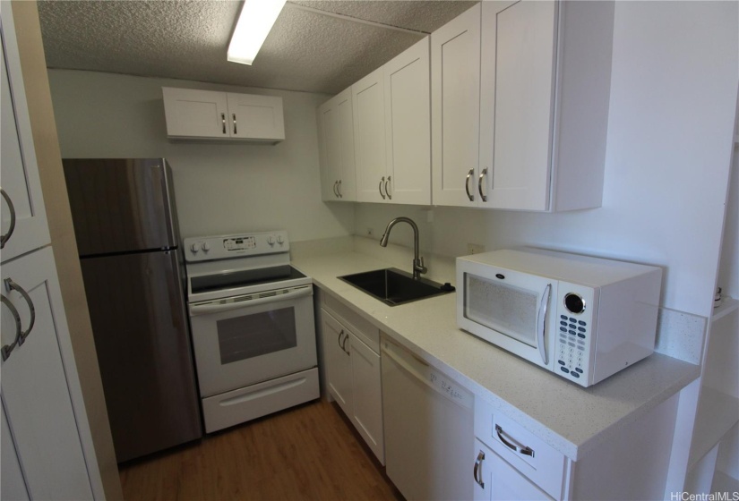 Kitchen with refreshed countertops