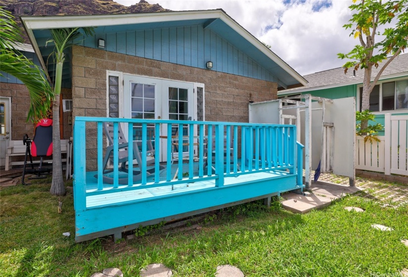 deck outside of bedroom 2