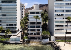 THIS 8 UNIT GEM IS TUCKED BETWEEN COLONY SURF AND SAN SOUCI.  EACH FLOOR IS ONE SPACIOUS TWO BEDROOM UNIT