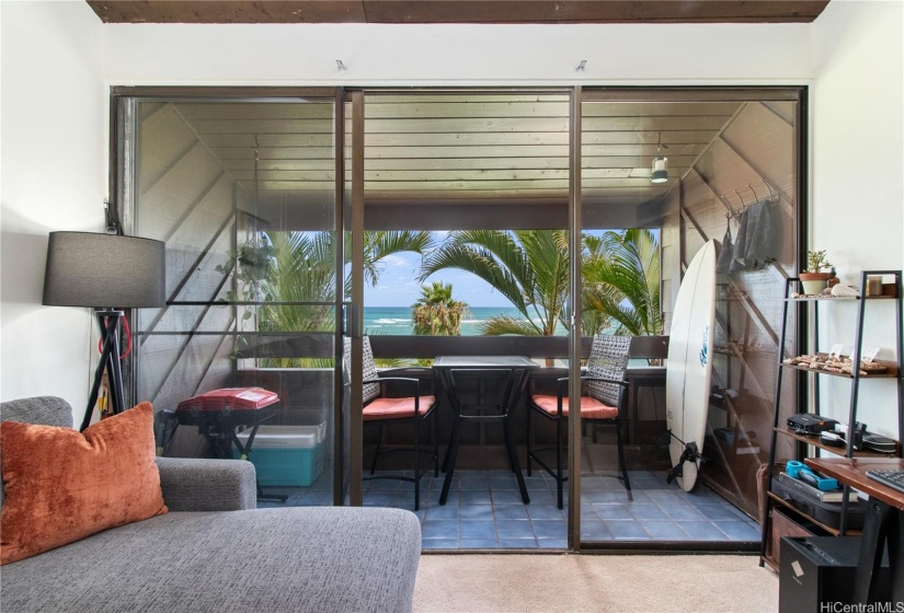 Spacious lanai