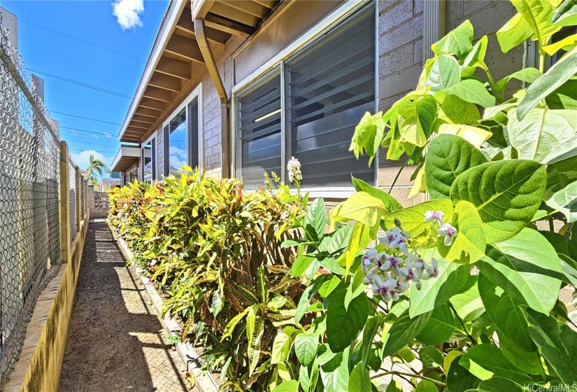 View of side house by the lower level area