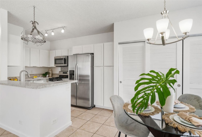 Kitchen with dedicated dining area