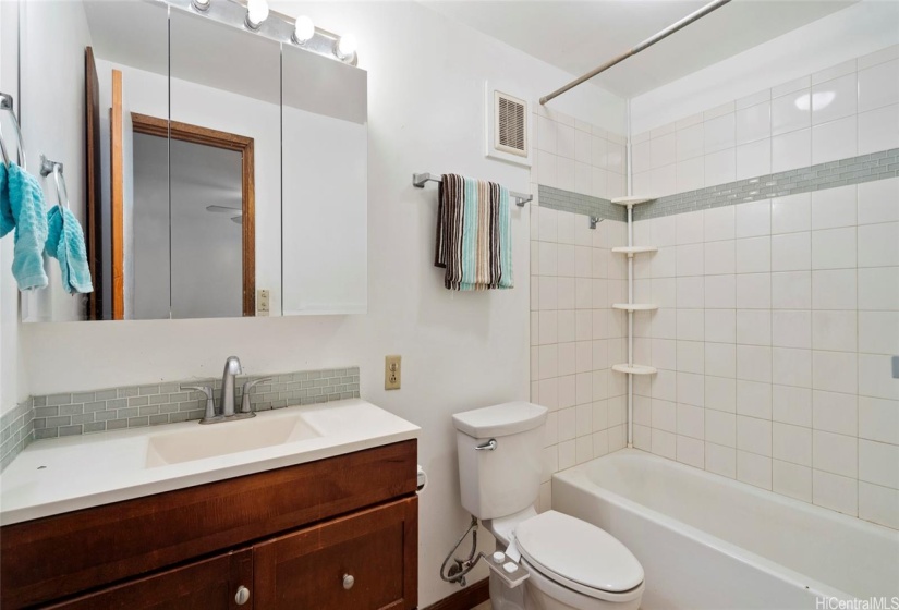 Full bathroom in the basement