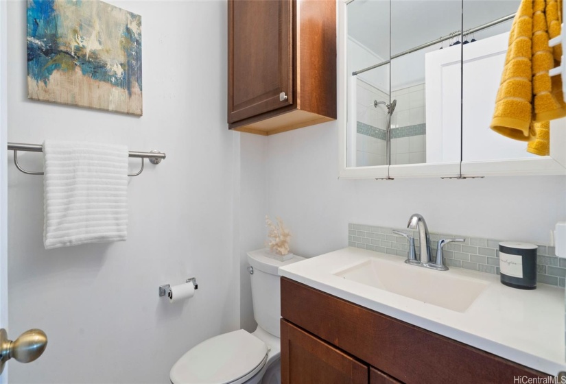 2nd bathroom in the hallway on the top floor