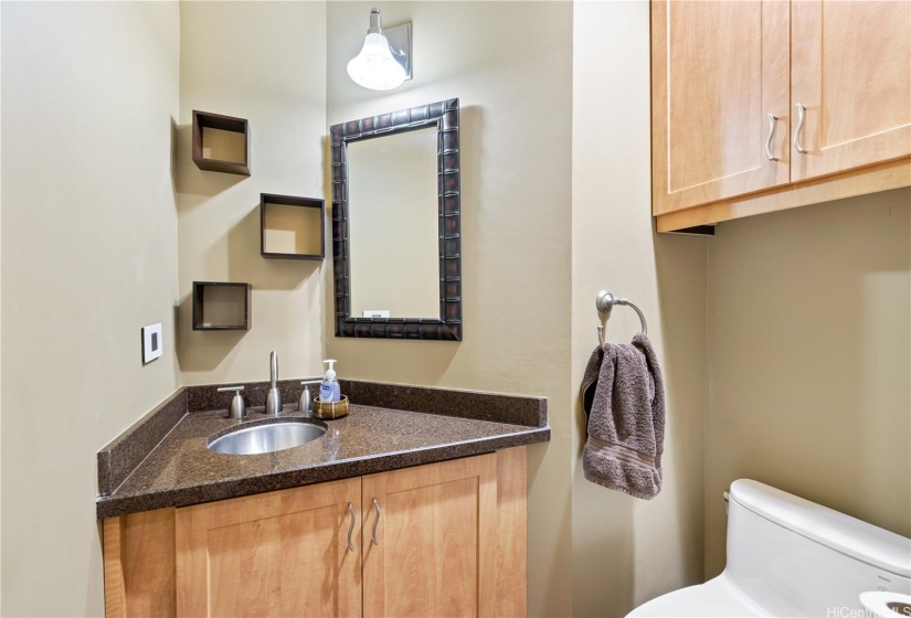 Half bath for guests.