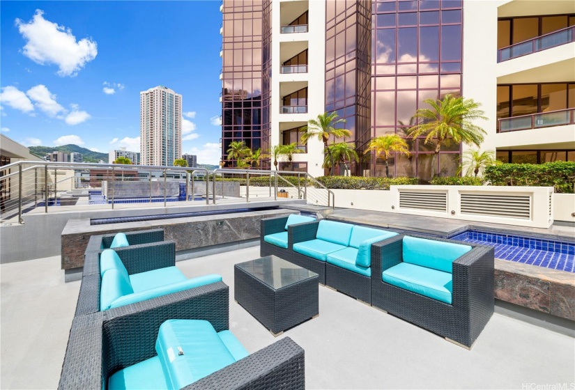 Lounge on your common area lanai.