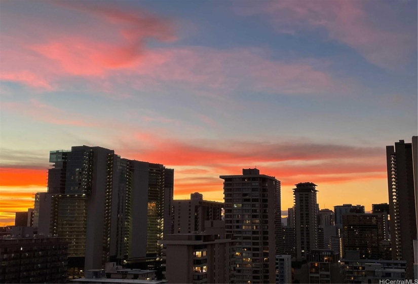 Sunset time (city view)