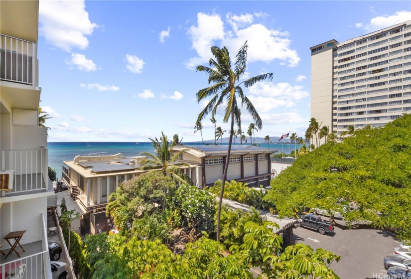 ocean view from balcony Makai side